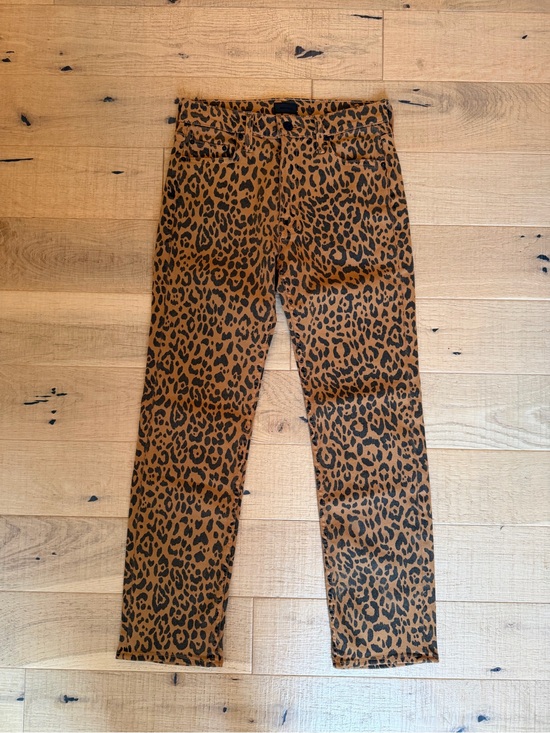 MOTHER Denim - MOTHER Leopard Print Brown and Black Skinny Jeans